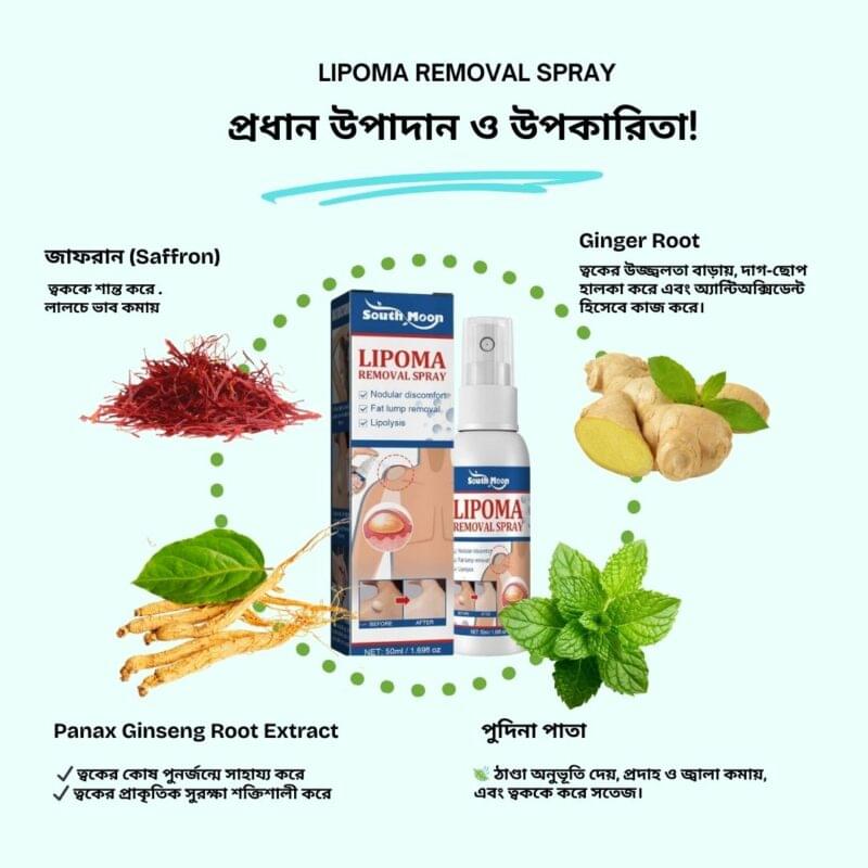 lipoma removal Spray-প্রধান উপাদান ও উপকারিতা!